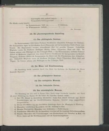 13) Das pädagogische Seminar.