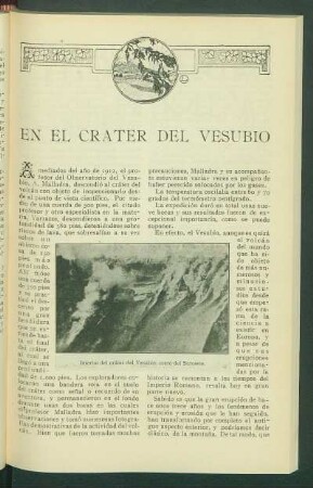 En el Cráter del Vesubio