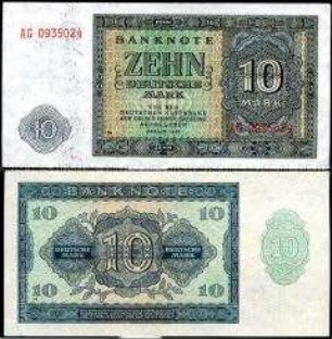 Sowjetische Besatzungszone, 10 Deutsche Mark