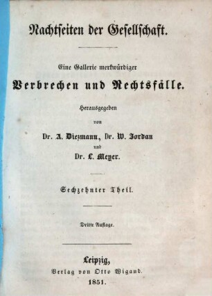 Nachtseiten der Gesellschaft : eine Gallerie merkwürdiger Verbrechen und Rechtsfälle, 16