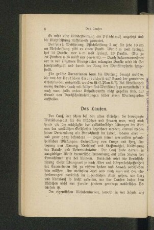 Das Laufen.