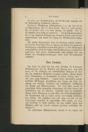Das Laufen.