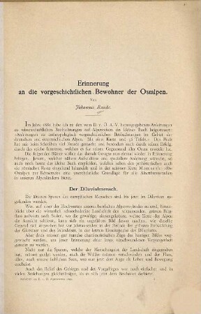 Erinnerung an die vorgeschichtlichen Bewohner der Ostalpen