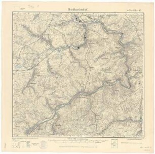 Section Burkhardtsdorf aus: Topographische Karte (Meßtischblätter) Sachsen