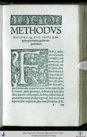 Methodus docens quid in evangeliis quaerendum, quidue expectandum.