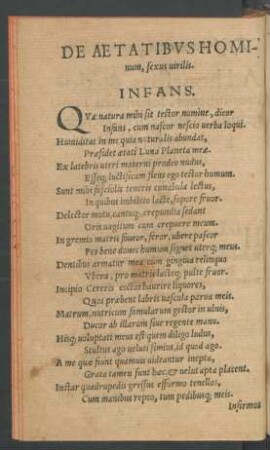 De Aetatibus Hominum, sexus virilis.