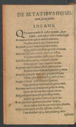 De Aetatibus Hominum, sexus virilis.
