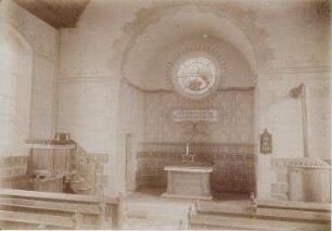 Innenansicht evangelische Kirche. Frankreich, Thal-Drulingen