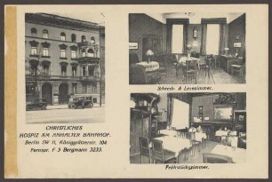 Ansichtskarte Hospiz am Anhalter Bahnhof, Stresemannstraße