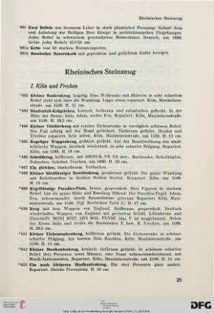 Rheinisches Steinzeug (Nr. 402-594)