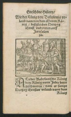 Wie der König von Babylonia urlaub nam von dem Moren König ...