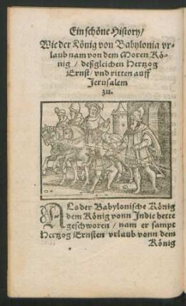 Wie der König von Babylonia urlaub nam von dem Moren König ...
