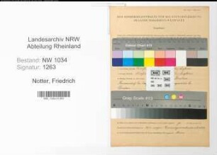 Entnazifizierung Friedrich Notter , geb. 06.03.1887 (Hauptmann)