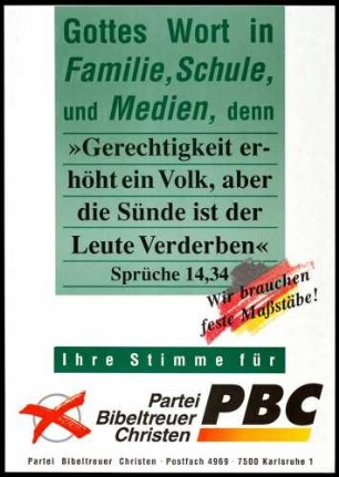PBC, Landtagswahl 1992