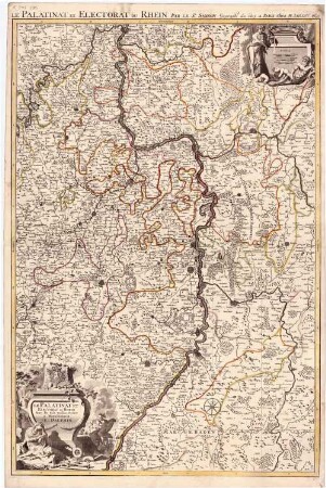 Le Palatinat Et Electorat Du Rhein Avec les Päis Voisins : Dediée A Monseigneur Le Dauphin. J. Goeree delin.