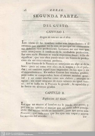 CAPITULO II. Explicacion del Gusto.