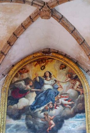 Frankreich. Basse Normandie. Manche. Granville. Kirche Notre Dame de Granville. Maria Himmelfahrt von Claude Courcy. Ausschnitt