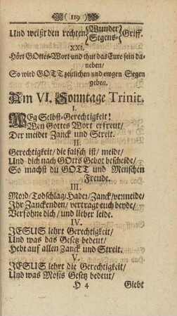 Am VI. Sonntage Trinit.