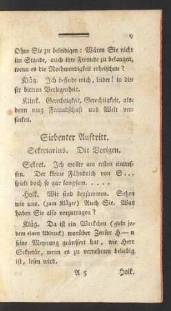 Siebenter Auftritt. Sekretarius. Die Vorigen