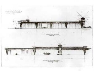 Gsaenger, Gustav; München - Riem; Flughafen - Flugzeughalle (Ansichten)