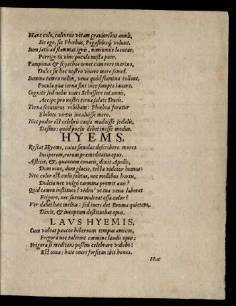 Laus Hyemis.