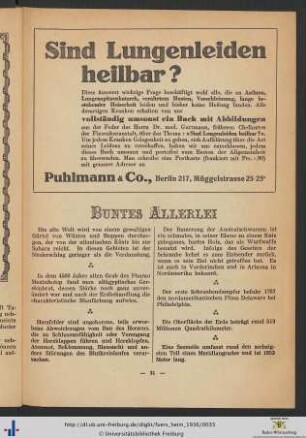 Buntes Allerlei.