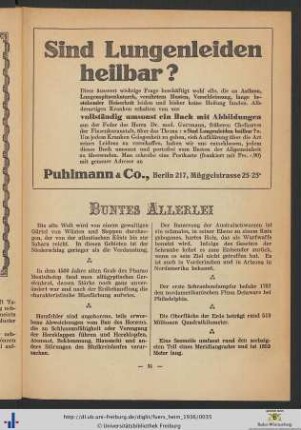 Buntes Allerlei.
