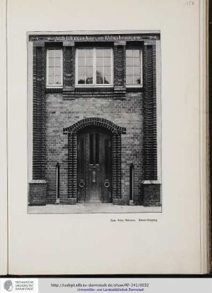 Haus Peter Behrens. Neben-Eingang
