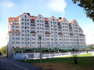 Dresden: Städtischer Speicher Packhofstraße, heute Hotel Maritim