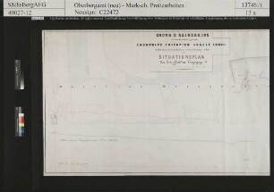 Kurprinz Friedrich August Erbstolln bei Großschirma; Überhauen des Steinschachtes in der 2. Gezeugstrecke, mit Angabe der Tagegegend