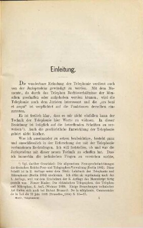Das Telephonrecht : eine rechtsvergleichende Abhandlung
