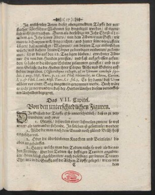 Das VII. Capitel. Von den unterschiedlichen Figuren.