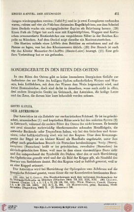 Sondergeräte in den Riten des Ostens