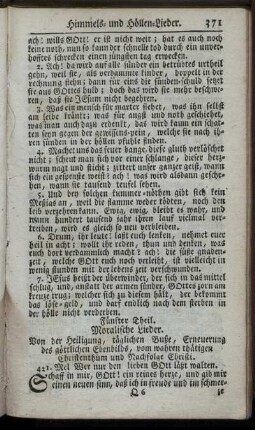 Fünfter Theil. Moralische Lieder.