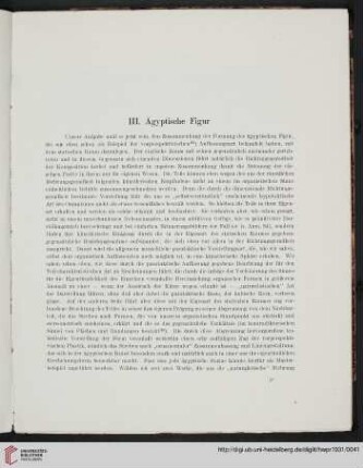 III: Ägyptische Figur