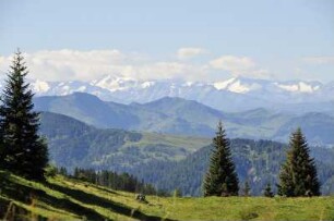 Waidring - Alpenlandschaft : Berggipfel der Tiroler Alpen bei Waidring, aufgenommen 2008