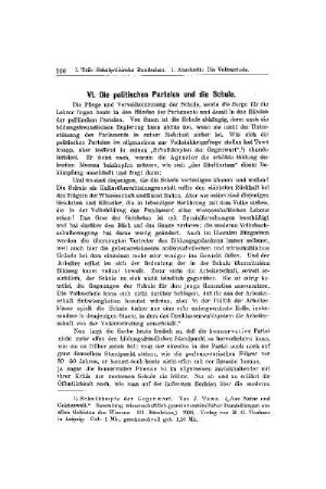 Die politischen Parteien und die Schule