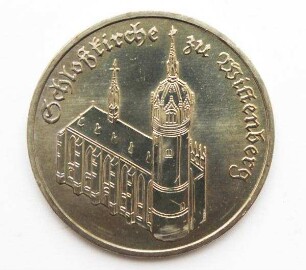 5-Mark-Stück Schlosskirche zu Wittenberg
