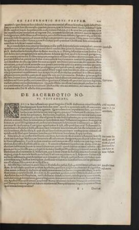 De Sacerdotio Novi Testamenti.