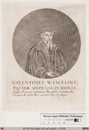 Bildnis Valentin Weigel