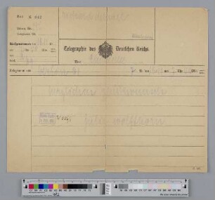 Telegramm an Richard Dehmel