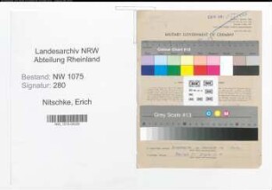 Entnazifizierung Erich Nitschke , geb. 09.12.1911 (Telegrafenwerkfuehrer)