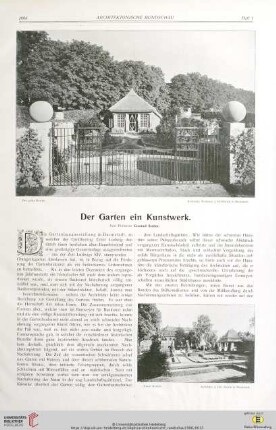 Der Garten ein Kunstwerk