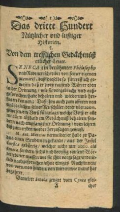 Das dritte Hundert Nützlicher und lustiger Historien.