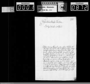 Weihnachts- und Neujahrsschreiben 1712/1713