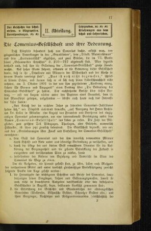 ¬Die¬ Comenius-Gesellschaft und ihre Bedeutung