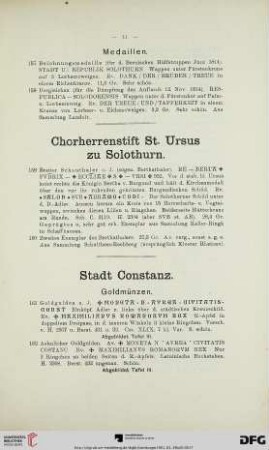 [Stadt Constanz, Bisthum Constanz ] (Nr. 161-207)