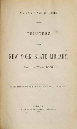 Annual report. 66. 1883 (1884)