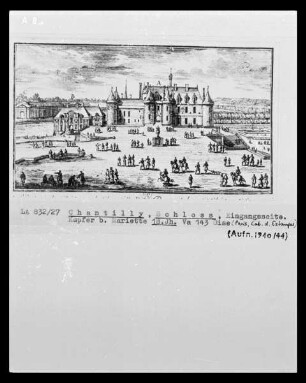 Chantilly, Schloss, Eingangsseite