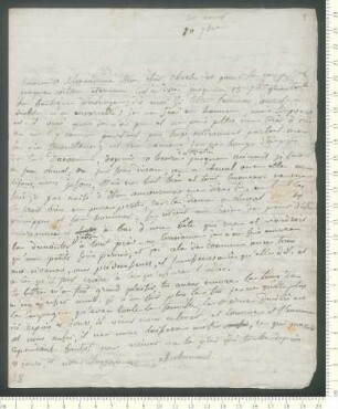 Brief von Hippolyte de Chamisso an Charles de Chamisso
